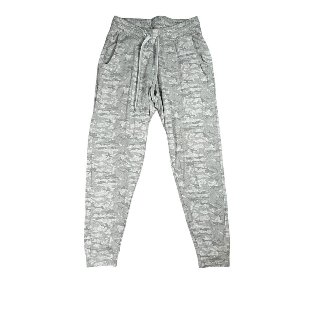 Tasc Gray Camo Varsity Brushed Joggers Womens Small Sweatpants Lounge